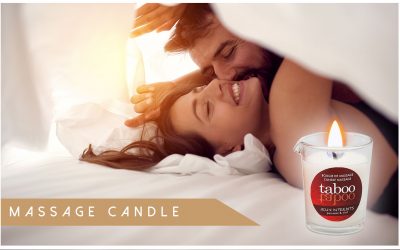 Taboo massage candle for a carnal moment for two